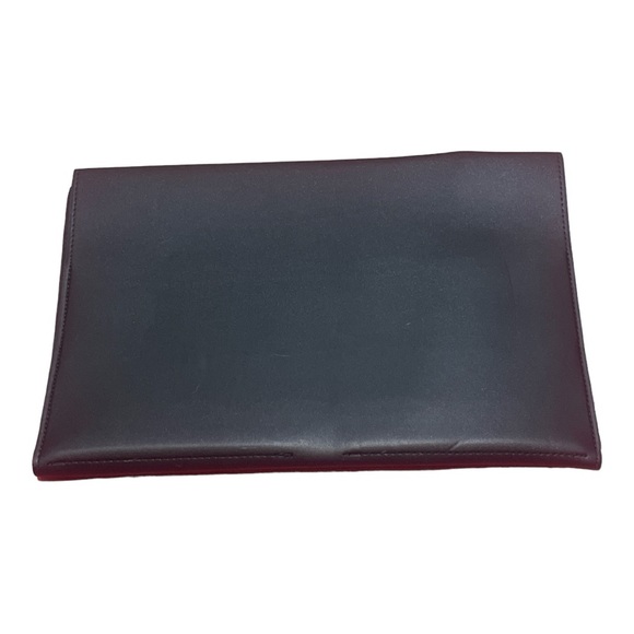 Glass Ladder & Co Megan Black Vegan Leather Clutch Portfolio - Picture 4 of 4